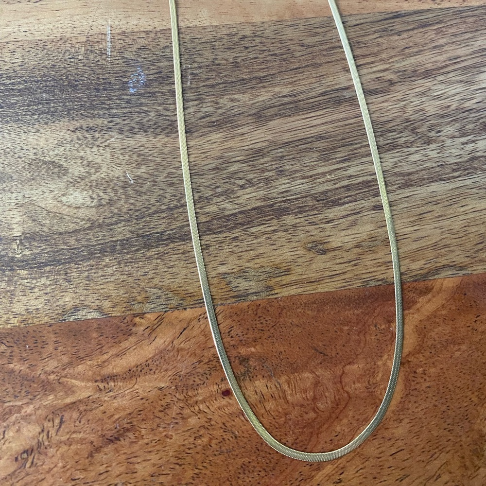 14kt gold filled herringbone chain 2mm